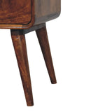 Avora 3-Drawer Chestnut Nightstand - Artisan Furniture - Flyclothing LLC
