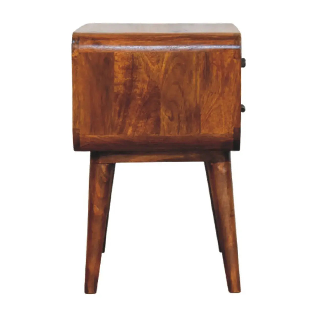 Avora 3-Drawer Chestnut Nightstand - Artisan Furniture - Flyclothing LLC
