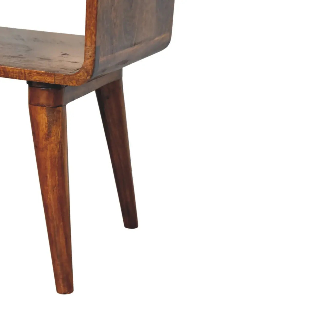 Avora Chestnut Nightstand with Drawer and open slot - Artisan Furniture - Flyclothing LLC