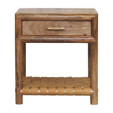 Regency Woven Oak-ish Nightstand with Drawer - Artisan Furniture