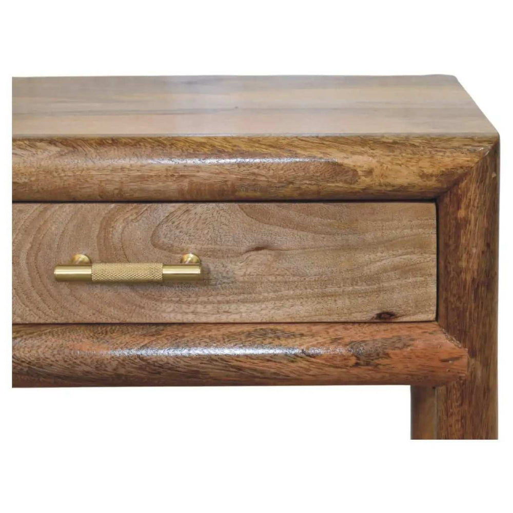 Regency Woven Oak-ish Nightstand with Drawer - Artisan Furniture - Flyclothing LLC