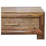 Regency Woven Oak-ish Nightstand with Drawer - Artisan Furniture
