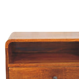 Avora Wall-Mounted Chestnut Nightstand - Artisan Furniture