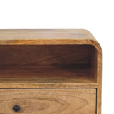Avora Wall-Mounted Oak-ish Nightstand - Artisan Furniture