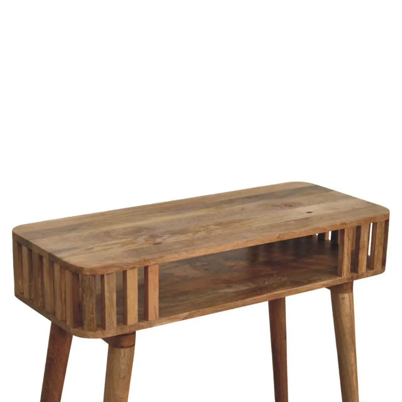 Slatted Oak-ish Console - Artisan Furniture - Flyclothing LLC