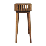 Slatted Oak-ish Console - Artisan Furniture - Flyclothing LLC