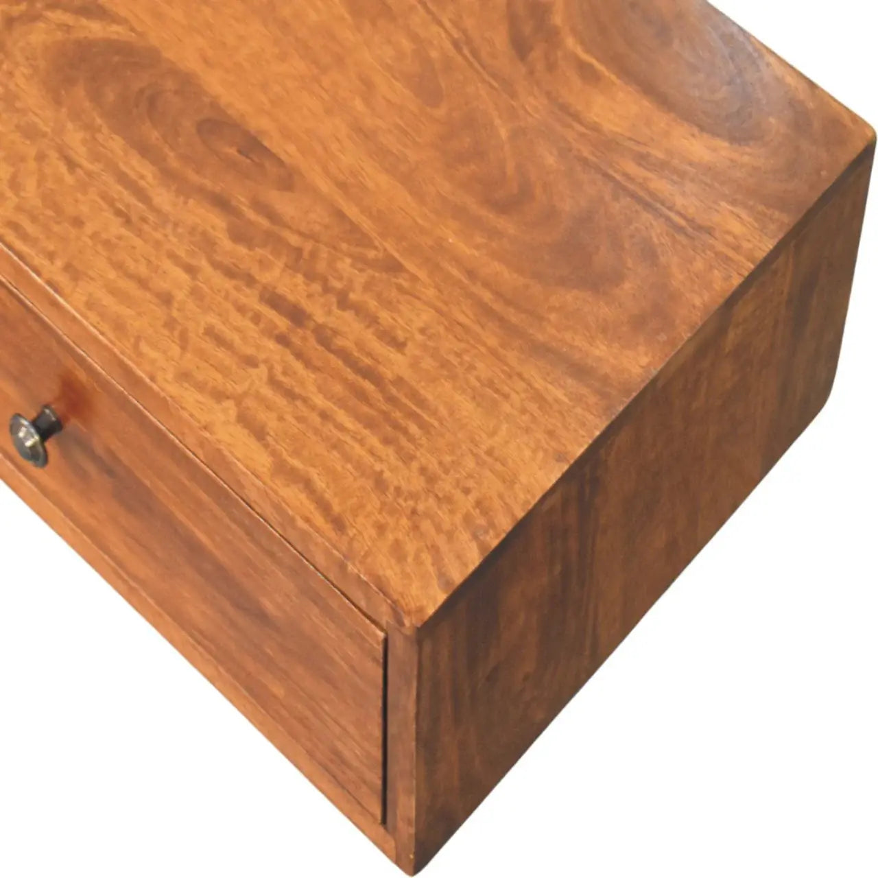 Lunar 2 Drawer Chestnut Wall Mounted Console - Artisan Furniture - Flyclothing LLC