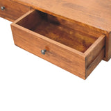 Lunar 2 Drawer Chestnut Wall Mounted Console - Artisan Furniture - Flyclothing LLC