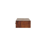 Lunar 2 Drawer Chestnut Wall Mounted Console - Artisan Furniture - Flyclothing LLC