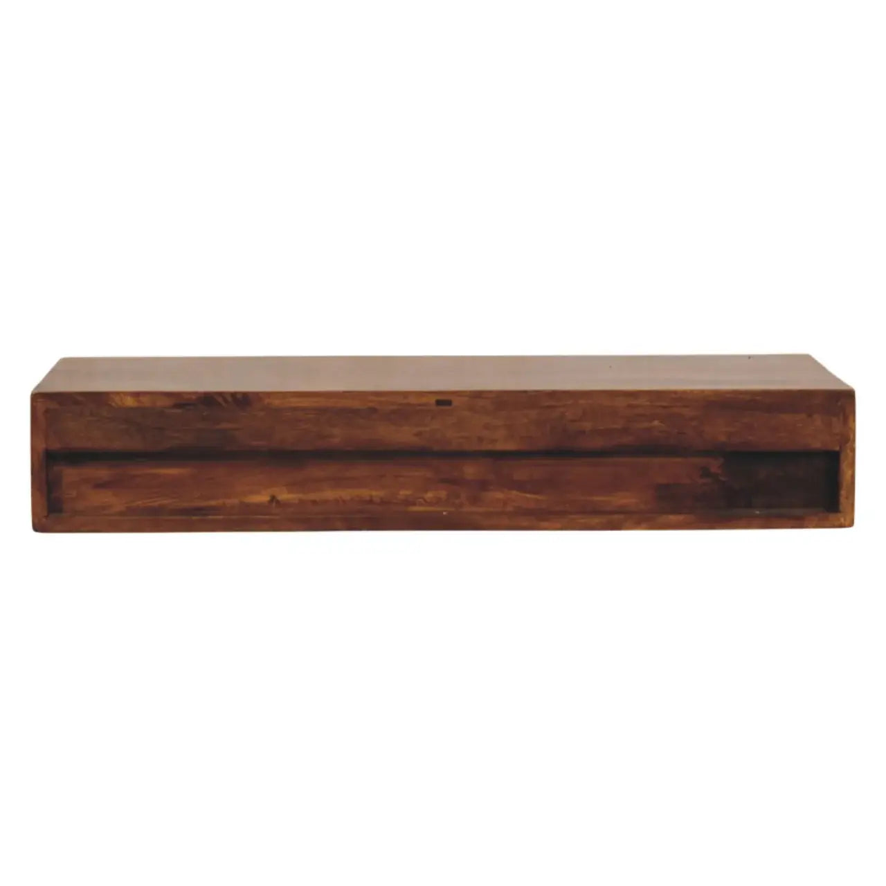 Lunar 2 Drawer Chestnut Wall Mounted Console - Artisan Furniture - Flyclothing LLC