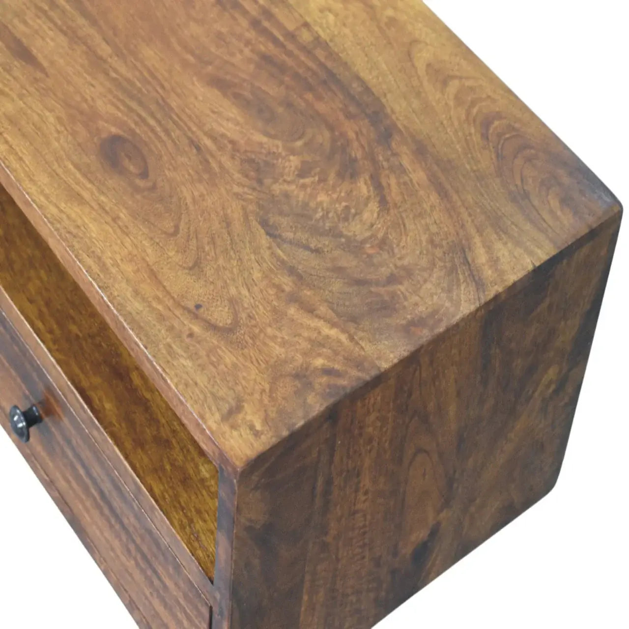 Lunar 2 Drawer Chestnut Wall Mounted Media Unit - Artisan Furniture - Flyclothing LLC