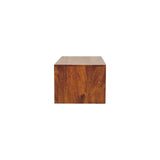 Lunar 2 Drawer Chestnut Wall Mounted Media Unit - Artisan Furniture - Flyclothing LLC