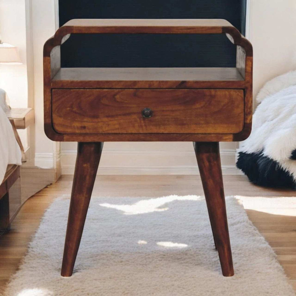 Newton Chestnut Nightstand - Artisan Furniture - Flyclothing LLC