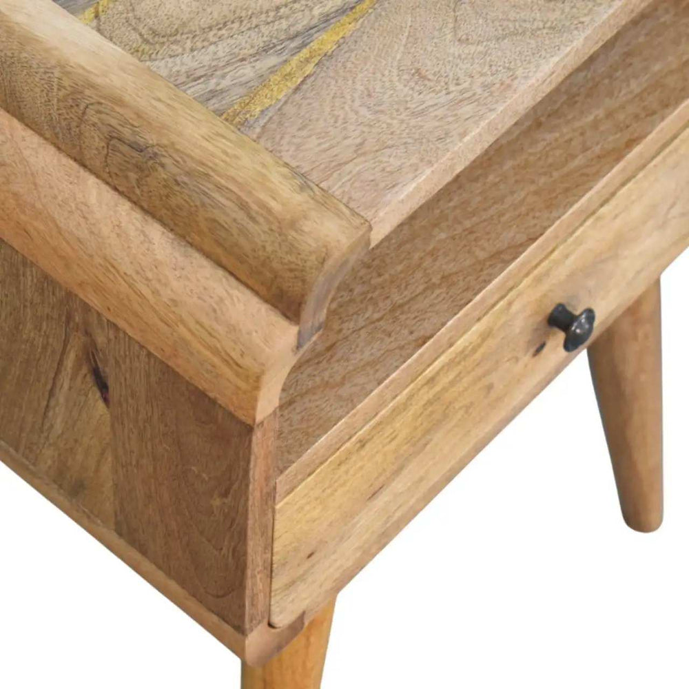 Newton Oak-ish Nightstand - Artisan Furniture - Flyclothing LLC