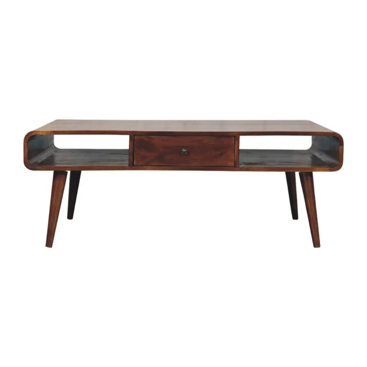 Avora 2 Drawer Chestnut Coffee Table - Artisan Furniture - Flyclothing LLC