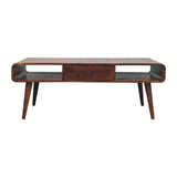 Avora 2 Drawer Chestnut Coffee Table - Artisan Furniture - Flyclothing LLC
