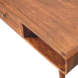 Avora 2 Drawer Chestnut Coffee Table - Artisan Furniture - Flyclothing LLC