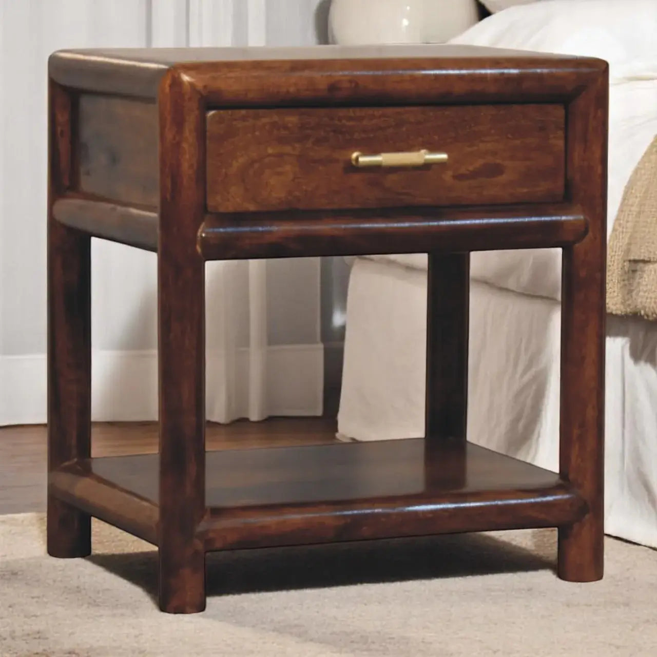 Regency Chestnut Nightstand - Artisan Furniture - Flyclothing LLC