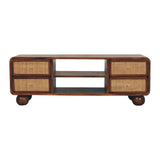 Larissa 4 Drawer Chestnut Media Unit - Artisan Furniture - Flyclothing LLC