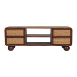 Larissa 4 Drawer Chestnut Media Unit