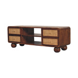 Larissa 4 Drawer Chestnut Media Unit