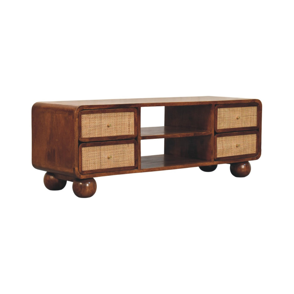 Larissa 4 Drawer Chestnut Media Unit