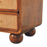 Larissa 4 Drawer Chestnut Media Unit - Artisan Furniture - Flyclothing LLC