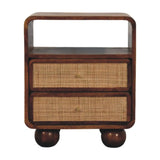 Larissa 2 Drawer Chestnut Nightstand - Artisan Furniture - Flyclothing LLC