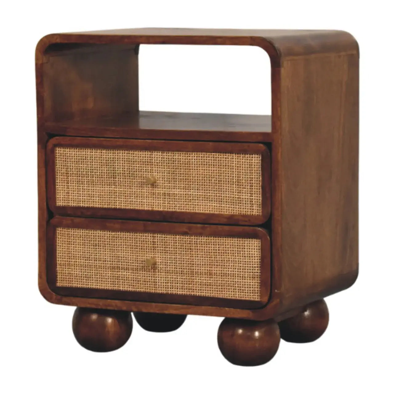 Larissa 2 Drawer Chestnut Nightstand - Artisan Furniture - Flyclothing LLC