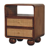 Larissa 2 Drawer Chestnut Nightstand - Artisan Furniture - Flyclothing LLC