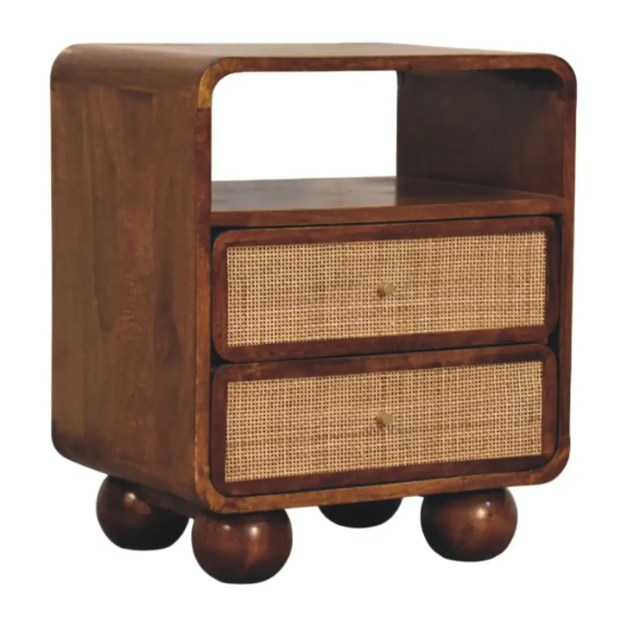 Larissa 2 Drawer Chestnut Nightstand - Artisan Furniture - Flyclothing LLC