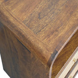 Larissa 2 Drawer Chestnut Nightstand - Artisan Furniture - Flyclothing LLC