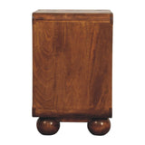 Larissa 2 Drawer Chestnut Nightstand