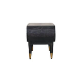 Curved Edge Media with Brass Accents - Artisan Furniture - Flyclothing LLC