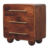 3-Drawer Rounded Chest - Artisan Furniture - Flyclothing LLC
