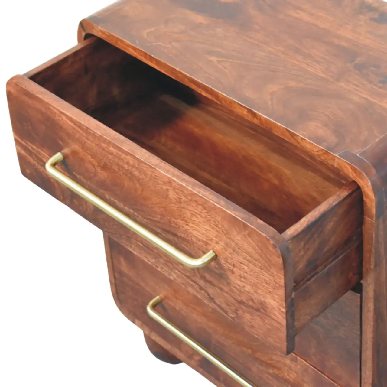 3-Drawer Rounded Chest - Artisan Furniture - Flyclothing LLC
