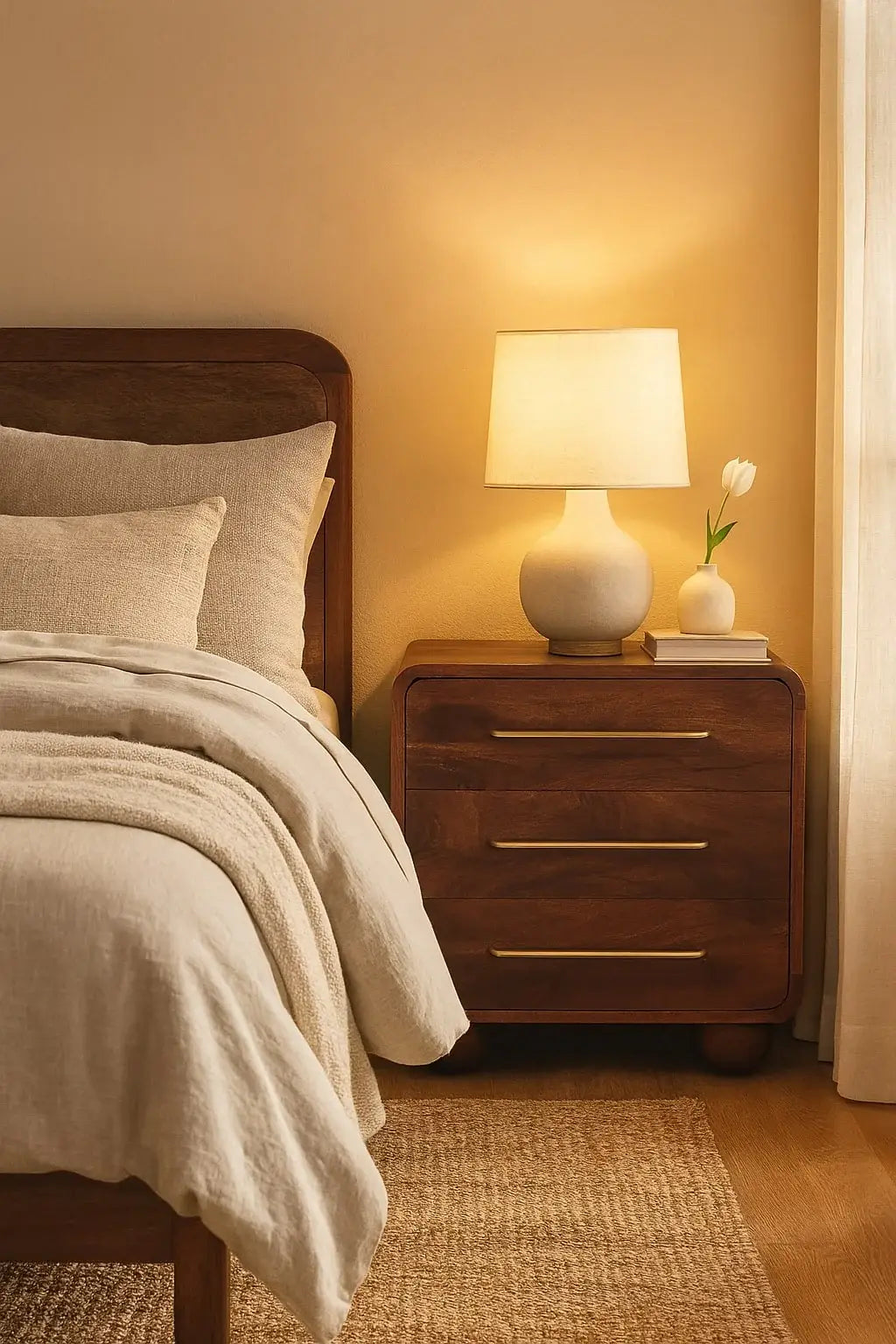 Belmont Bedside - Artisan Furniture - Flyclothing LLC