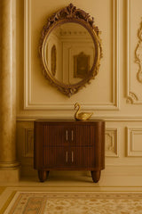 Marlowe Fluted Nightstand - Artisan Furniture - Flyclothing LLC
