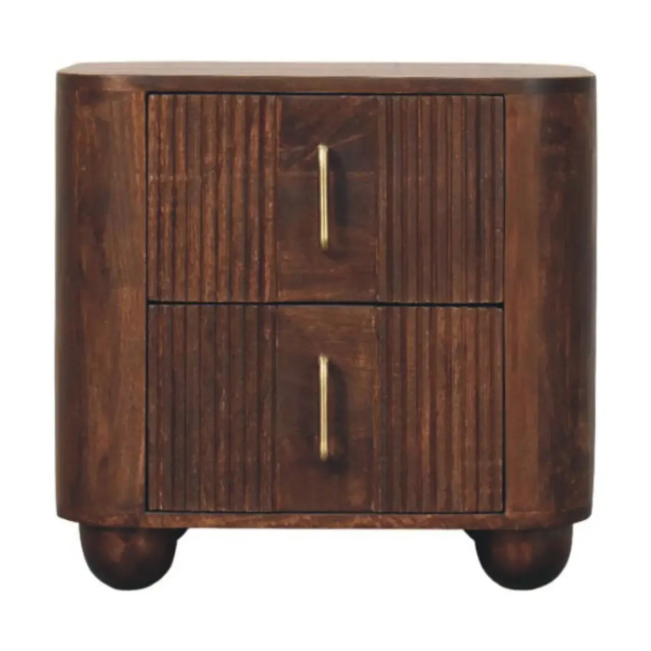 Marlowe Fluted Nightstand - Artisan Furniture - Flyclothing LLC