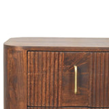 Marlowe Fluted Nightstand - Artisan Furniture - Flyclothing LLC