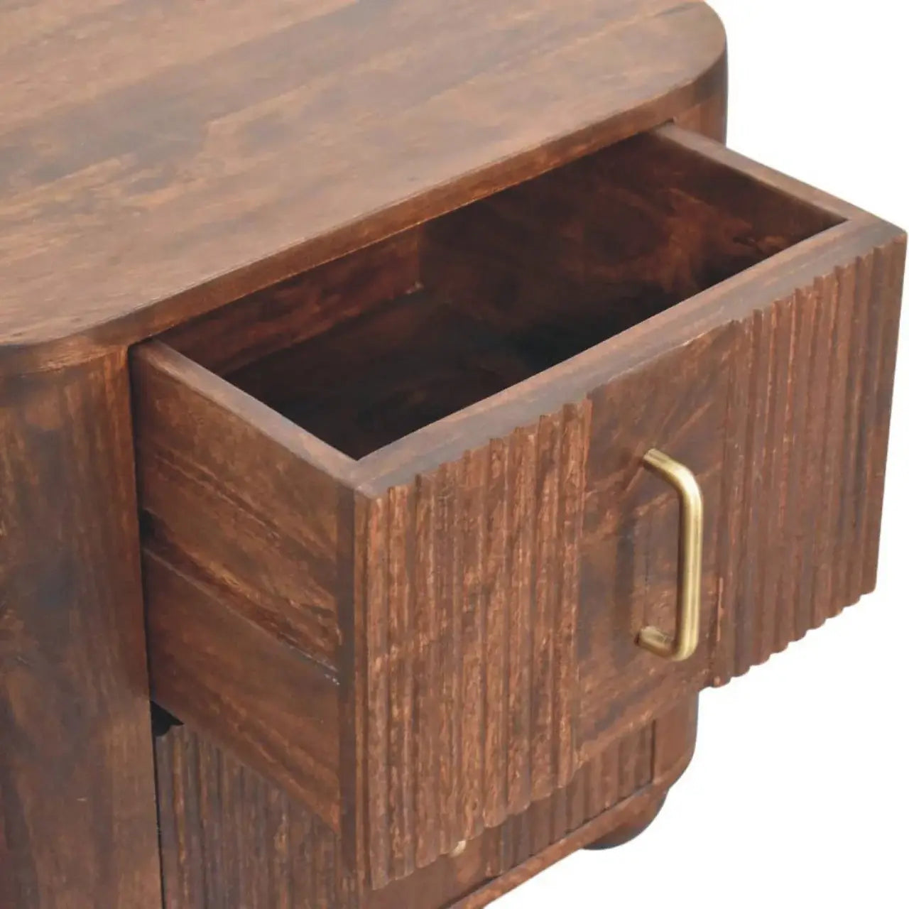 Marlowe Fluted Nightstand - Artisan Furniture - Flyclothing LLC