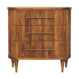 Emerson Ribbed 3-Drawer Chest - Artisan Furniture - Flyclothing LLC