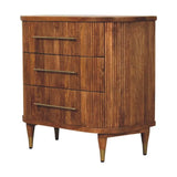 Emerson Ribbed 3-Drawer Chest - Artisan Furniture - Flyclothing LLC