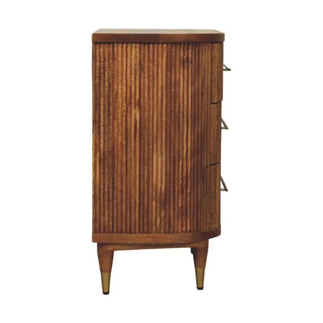 Emerson Ribbed 3-Drawer Chest - Artisan Furniture - Flyclothing LLC