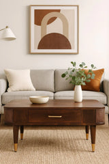 Rattan Curve Edge Nightstand - Artisan Furniture - Flyclothing LLC