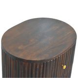 Curved Fluted 3-Drawer Bedside - Artisan Furniture - Flyclothing LLC