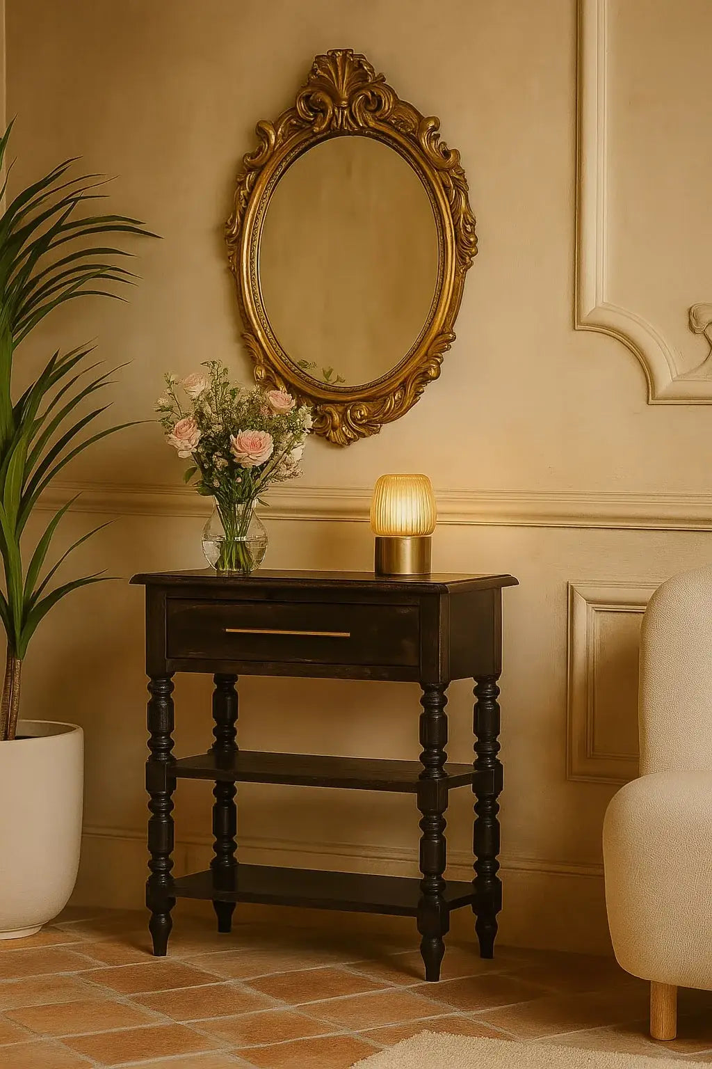 Heritage Turned-Leg Side Table - Artisan Furniture - Flyclothing LLC