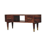 Two-Drawer Open-Slot Media Unit - Artisan Furniture - Flyclothing LLC
