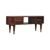 Two-Drawer Open-Slot Media Unit - Artisan Furniture - Flyclothing LLC