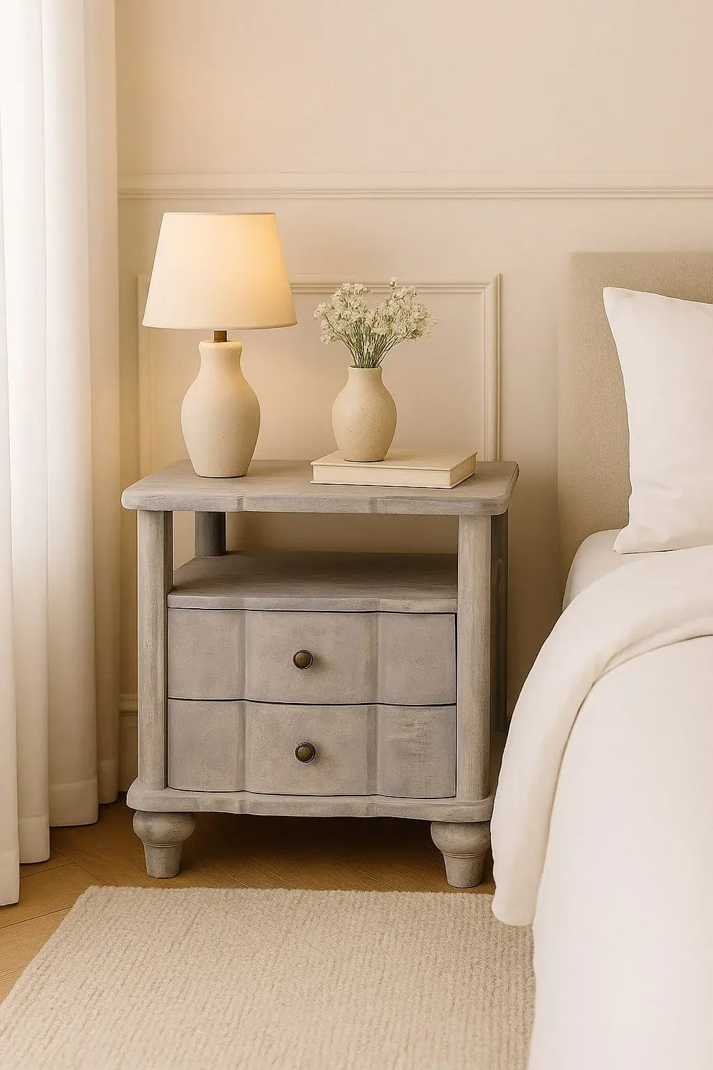 Lucia Bedside - Artisan Furniture - Flyclothing LLC